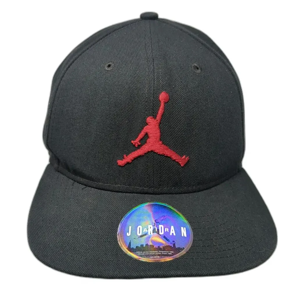 Jordan Snapback Black One Size Jumpman Conrad McRae Basketball Hat Flat Bill